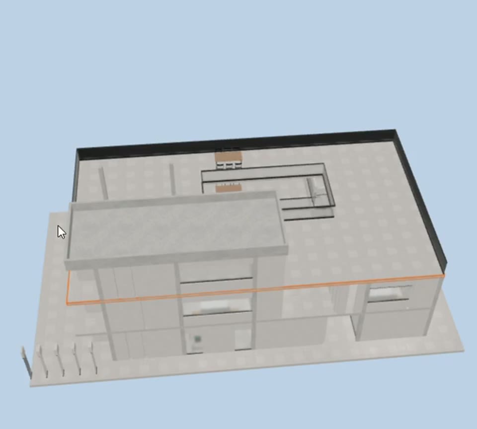 The villa model in the browser viewer